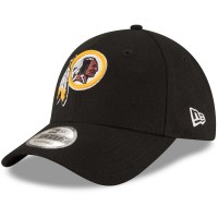 Men's Washington Redskins New Era Black The League 9FORTY Adjustable Hat 2485384